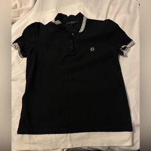 Women’s Gucci Polo size small black with white bottom